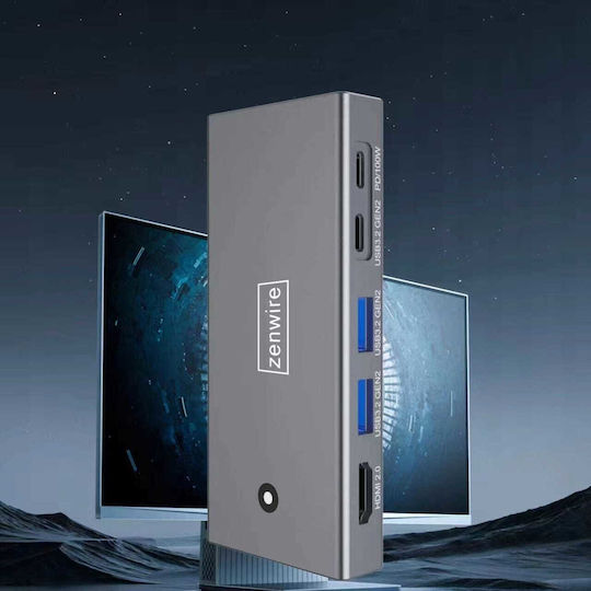 Zenwire Θήκη για Σκληρό Δίσκο M.2 SATA III NVME με σύνδεση Type-C