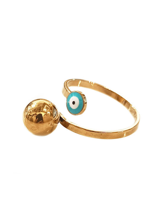 Women's Gold Round Eye Ring Baria