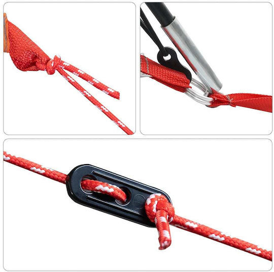 vidaXL Къмпинг Сцена Тунел Синя за 11 Човека 560x292x190см