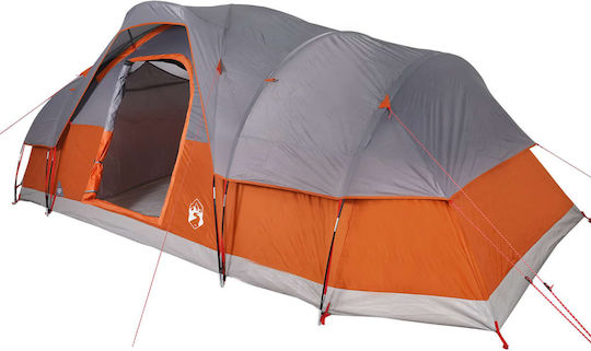 vidaXL Σκηνή Camping Τούνελ Πορτοκαλί για 11 Άτομα 560x292x190εκ.