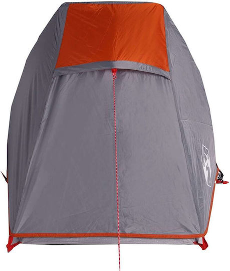 vidaXL Camping Tent Tunnel Gray with Double Cloth for 1 Person 210x100x94cm