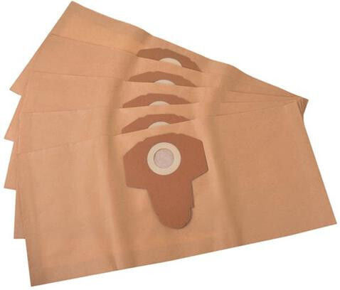 vhbw 5x sacchetto compatibile con Parkside PNTS 30/4, PNTS 23 E, PNTS 30/8, PNTS 30/7, PNTS 30/6 aspirapolvere - 38,5cm x 26cm Marrone
