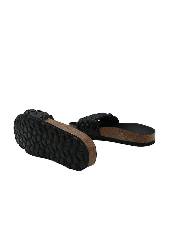 Verbenas Women's Flat Sandals in Black Color