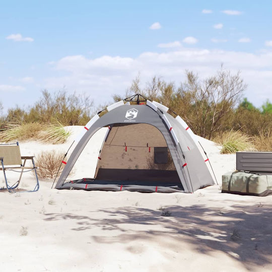 vidaXL Καλοκαιρινή Σκηνή Camping Γκρι για 2 Άτομα 190x140x115εκ.