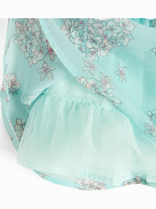 Rochie pentru Copii Mâneca scurta Green
