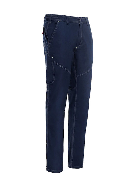 Payper Worker Stretch Reflective Work Trousers Navy Blue