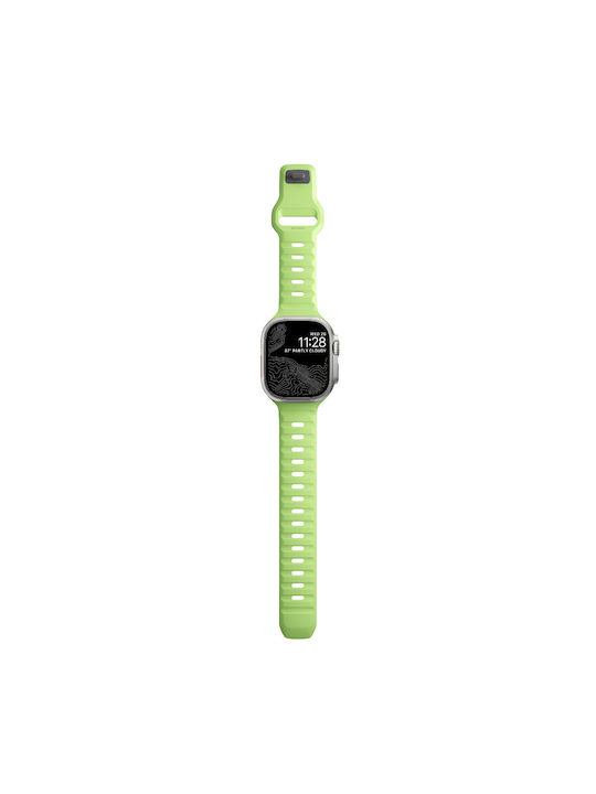 Nomad Sport Strap Special Edition V2 Lsr Waterproof Silicone M L Apple Watch Ultra 2/1 49mm 9 8 7 45mm 6 Se 5 4 44mm 3 2 1 42mm Glow 2.0 Nm01580085