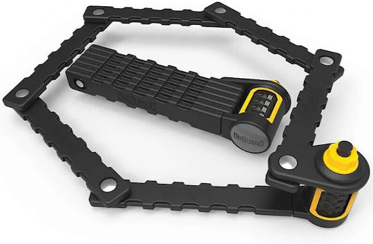OnGuard Bicycle Folding Lock with Key Black