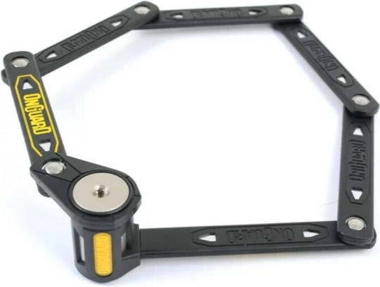 OnGuard Bicycle Folding Lock with Key Black