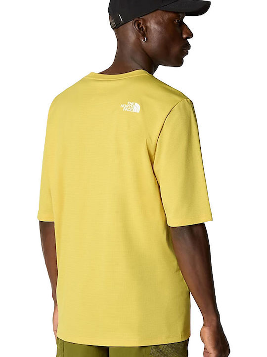 The North Face T-shirt Bărbătesc cu Mânecă Scurtă Galben