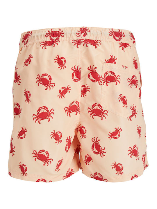 Herren Badebekleidung Shorts Apricot Ice mit Mustern