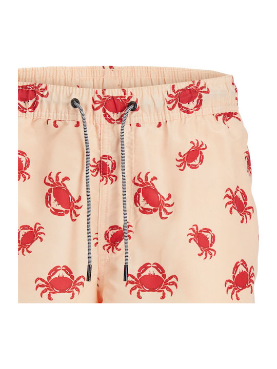 Herren Badebekleidung Shorts Apricot Ice mit Mustern