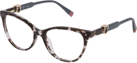 Police Plastic Eyeglass Frame Cat Eye Purple VPLD90E 0V01
