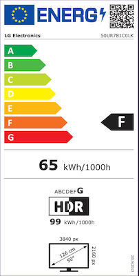 LG Smart TV 50" 4K UHD LED HDR (2023)