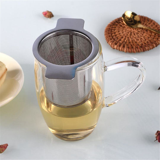 Filtru de Ceai cu mâner din Oțel Inoxidabil 1buc ZE1AG93QWS08