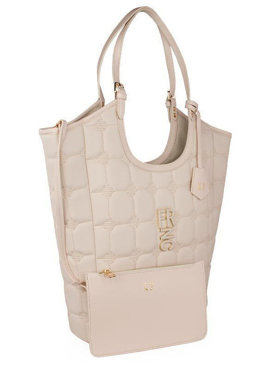 FRNC Damen Tasche Schulter Beige