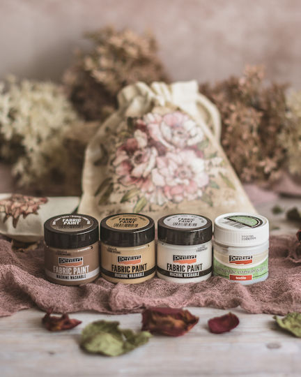 Pentart Vopsea Specială pentru Craft Maro pentru Material textil 50ml