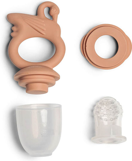 Citron Alimentator Roz Fruit Feeder din Plastic pentru 4+ luni 1buc