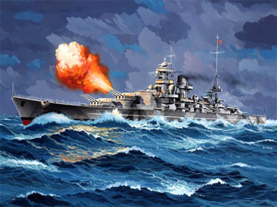 Revell Battleship Φιγούρα Μοντελισμού 48 Κομματιών σε Κλίμακα 1:1200 με Κόλλα και Χρώματα 18.8x3εκ.