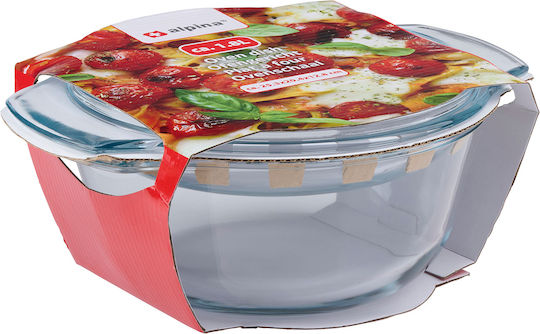 Alpina Appliances Гастрономически Съд Стъклен 1.8л