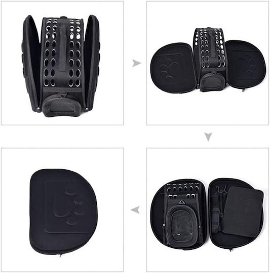 Geantă de umăr pentru transport câine / pisici Neagră M43xL32xA30cm.