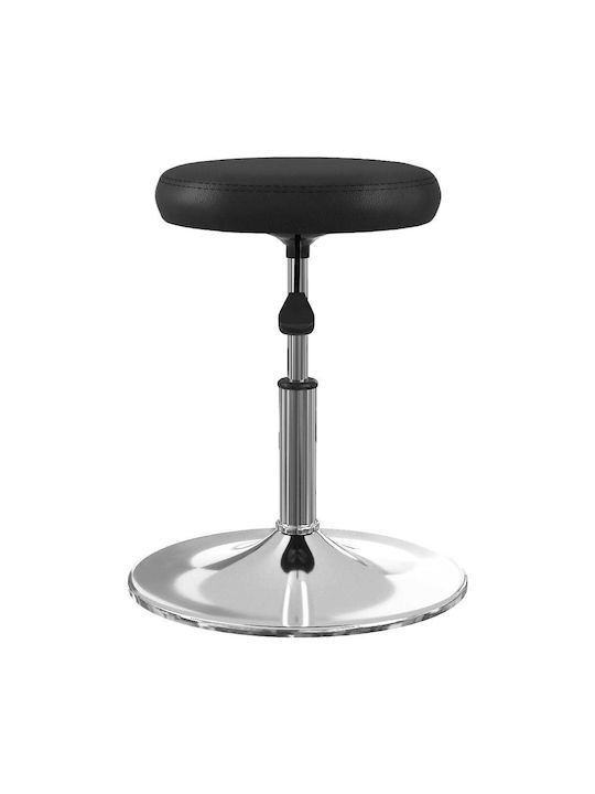 Stool For Kitchen with Adjustable Height Black 2pcs 31x31x39-53cm