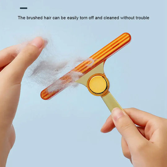 Brush Dogs for Hair Removal Orange