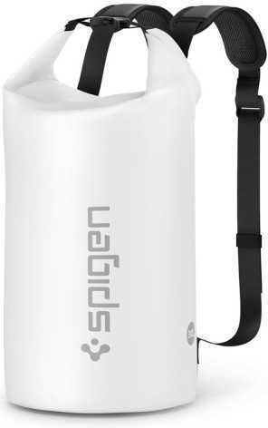 Spigen AquaShield A631 Wasserdichte Tasche Rucksack mit einer Kapazität von 30 Litern Weiß