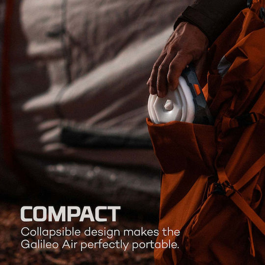 Nebo Galileo Air Φανάρι Μπαταρίας για Camping Αδιάβροχο με Φακό 500lm Κόκκινο