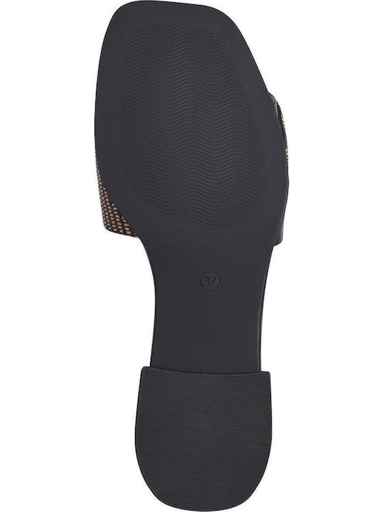 Women's Flat Sandals in Black Color