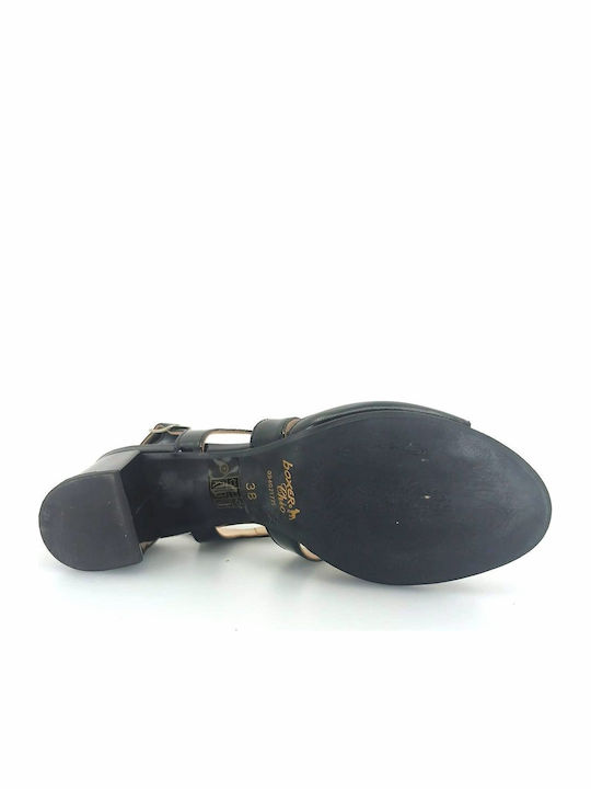 Leather Sandals Black