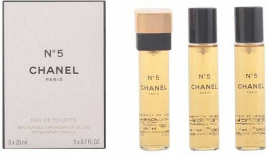 Chanel Nº 5 Purse Spray Refill Eau de Toilette 3 τμχ Refill 20ml