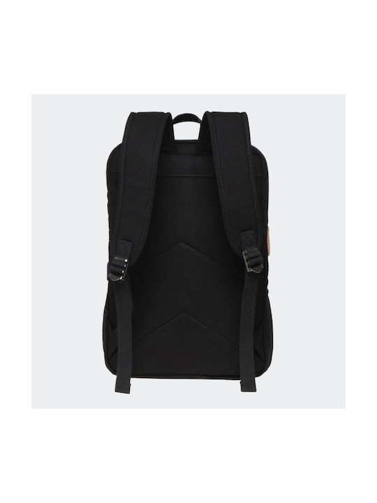 Kaukko Stoff Rucksack mit USB-Anschluss Schwarz 20Es