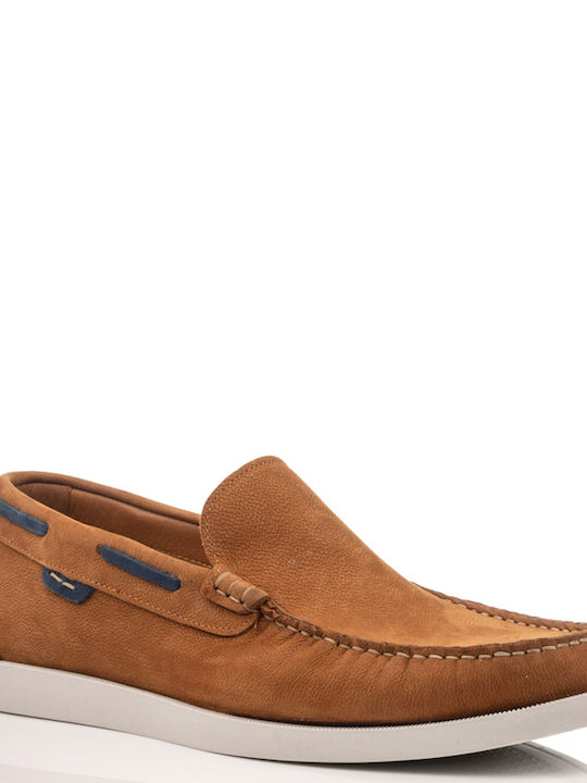 Antonio Shoes Leder Herren Mokassins in Braun Farbe