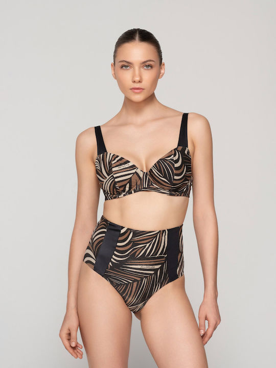 Bikini Slip Ψηλόμεσο Εμπριμέ
