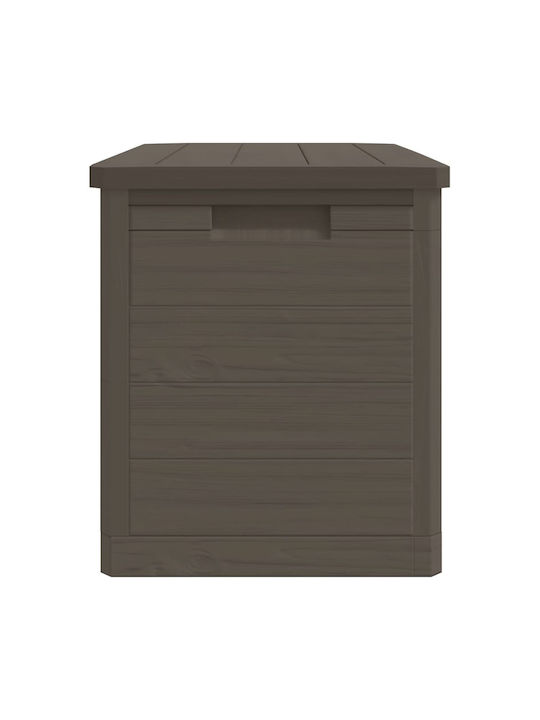 vidaXL Outdoor Storage Box 160lt Brown L77.5xW44.5xH53cm
