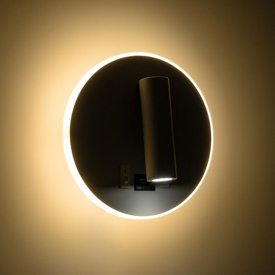 GloboStar Lady-R Modern Lumină de Perete cu LED Integrat și Lumină Alb Natural 15x7cm