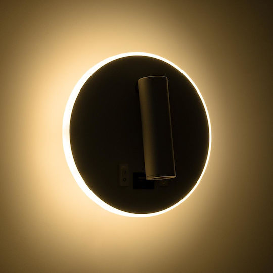 GloboStar Lady-R Modern Lumină de Perete cu LED Integrat și Lumină Alb Natural 15x7cm