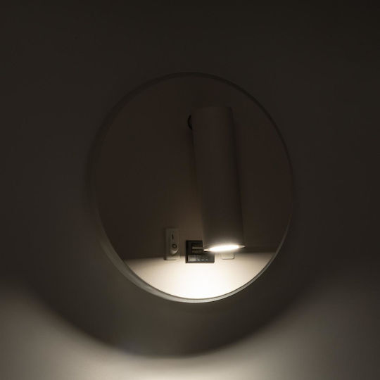 GloboStar Lady-R Modern Lumină de Perete cu LED Integrat și Lumină Alb Natural 15x7cm