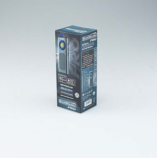 Bormann Pro Rechargeable Flashlight LED with Maximum Brightness 500lm BPR6045