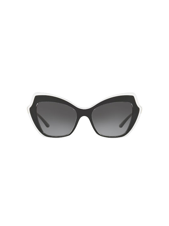 Dolce & Gabbana Women's Sunglasses with Black Plastic Frame and Black Gradient Lens DO4361 53838G