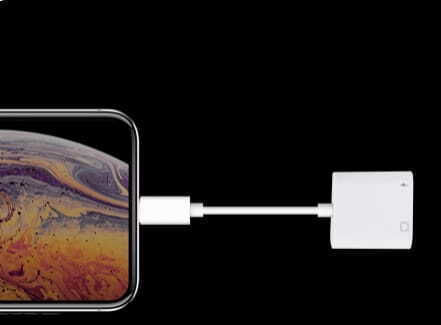 Zenwire Μετατροπέας Lightning male σε Ethernet / Lightning female Λευκό 1τμχ 0000000338