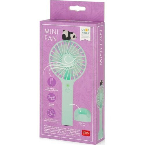 Legami Milano Handheld USB Folding Green Fan MDF0001