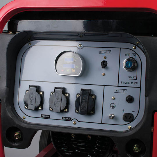 Kumatsugen GP7000MP Γεννήτρια Πετρελαίου με Ηλεκτρική Μίζα, Ρόδες και Μέγιστη Ισχύ 6.6kVA