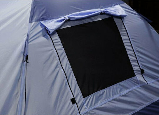 Inca Pacha 3p Σκηνή Camping Igloo Μπλε με Διπλό Πανί 3 Εποχών για 3 Άτομα 210x180x120εκ.