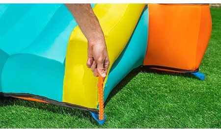Bestway Saltea Gonflabilă H2OGO Leap & Play Cu Tobogan Gonflabil Și Tobogan Pentru Vârstă 3+ Ani