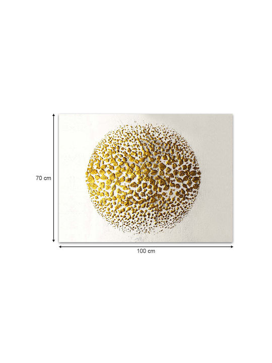 Megapap Golden Circle Πίνακας σε Καμβά 100x70cm