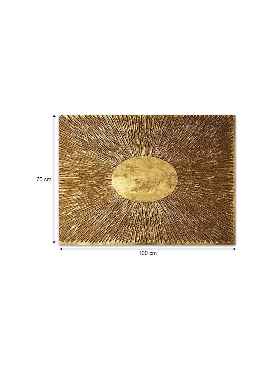 Megapap Golden Sun Πίνακας σε Καμβά 100x70cm