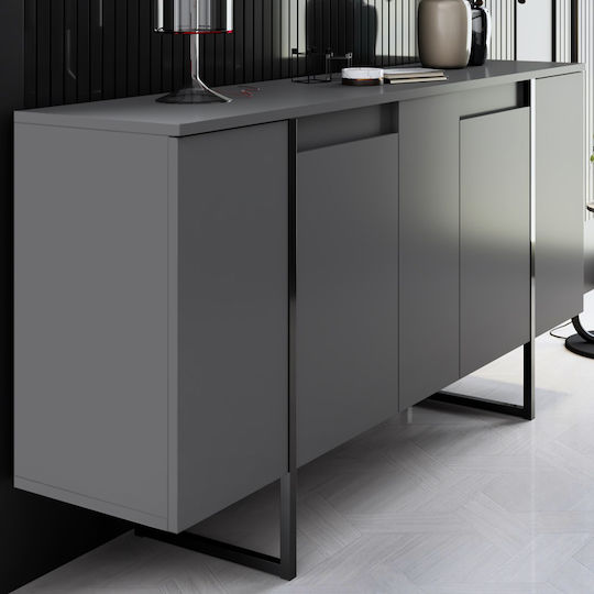 Мебели за съхранение Luxe дървен Въглени 160x35x80см