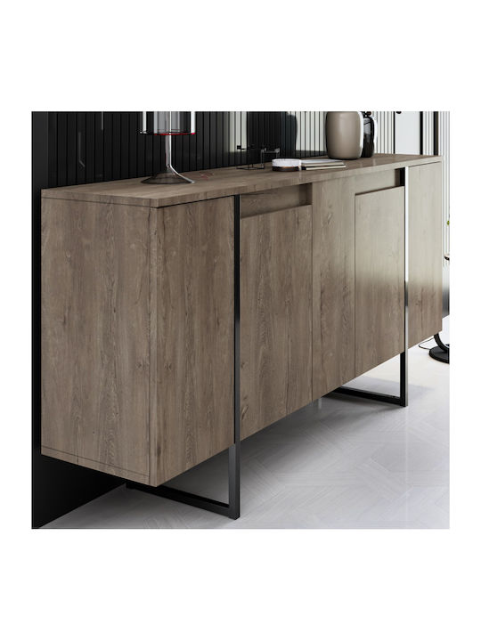 Μπουφές Luxe Walnut 160x35x80cm